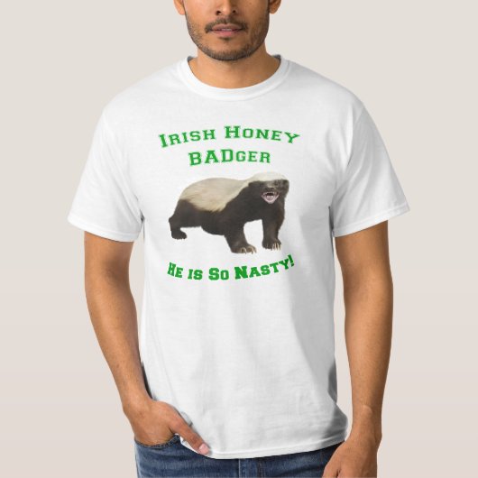 T-shirt Irish Honey Badger (Devant)