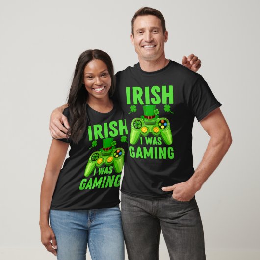 T-shirt Irish I Gaming St Patrick's Day Video Gamer Cu (Unisexe)