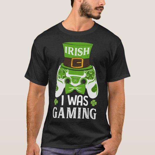 T-shirt Irish I Gaming Video Game Controller Irish Gam (Devant)