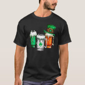 T-shirt Irish Irish Holiday Irish Beer Shamrock Beer (Devant)