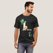 T-shirt *~* IRISH IRLANDE Bière Leprechaun Casquette Chaus (Devant entier)