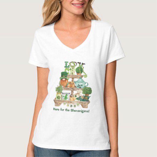 T-shirt Irish Knickknack Stand Custom St Patrick's Day (Devant)