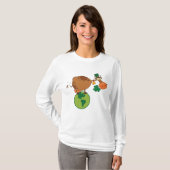 T-shirt Irish Leprechaun Cow Standing on Planet Earth (Devant entier)