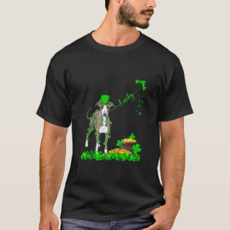 T-shirt Irish Leprechaun Lucky Italien Greyhound Dog St Pa