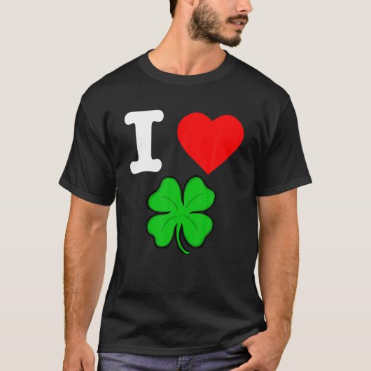 T-shirt Irish Love Beer Good Lucky Clover St. Patrick's Da (Devant)