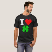 T-shirt Irish Love Beer Good Lucky Clover St. Patrick's Da (Devant entier)
