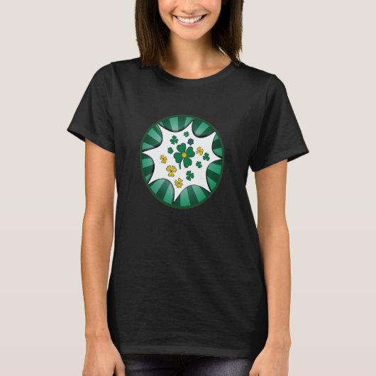 T-shirt Irish lucky shamrock St Patricks Day 7 (Devant)