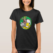 T-shirt Irish lucky shamrock with beer mug St Patricks Day (Devant)