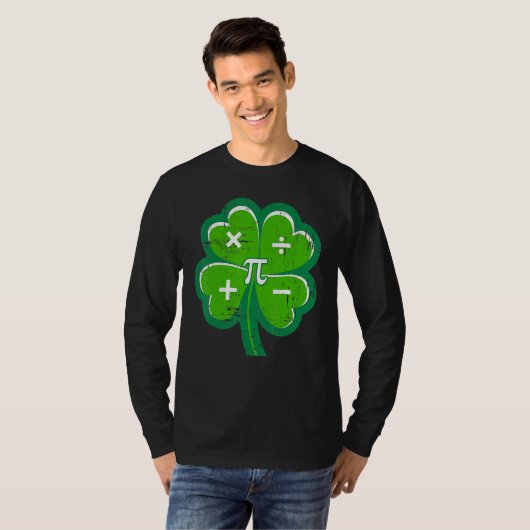 T-shirt Irish Math Teacher Shamrock St Patricks Day Pi Day (Devant entier)