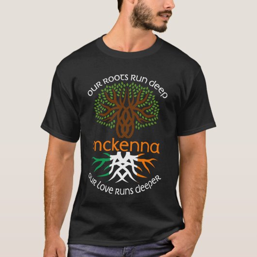 T-shirt Irish MCKENNA Nom De Famille Notre Amour Fonctionn (Devant)