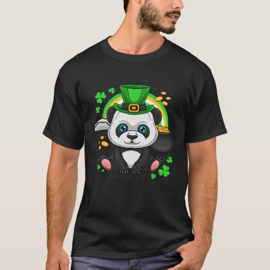T-shirt Irish Panda Bear Cute St Patrick s Day St Paddys D (Devant)