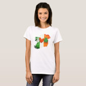 T-shirt Irish Peace Love Tee, Retro St. Patricks (Devant entier)