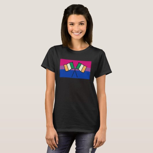 T-shirt Irish Pride Bisexual Pride Flag St Patricks Day Pa (Devant entier)