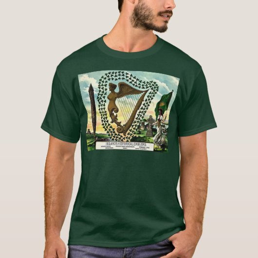 T-shirt Irish Pride Les Emblems de l'Irlande (Devant)