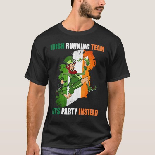 T-shirt Irish Running Team Party Plutôt Sport Patrick S D (Devant)