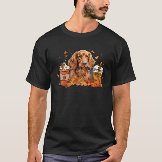 T-shirt Irish Setee Café Chaud Cosy Automne Vibes (Devant)