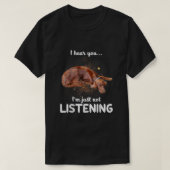 T-shirt Irish Setter Je vous entends ne pas écouter (Design devant)
