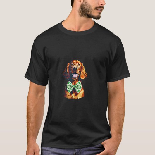 T-shirt IRISH SETTER race 4 feuilles trèfle arc cravate CH (Devant)