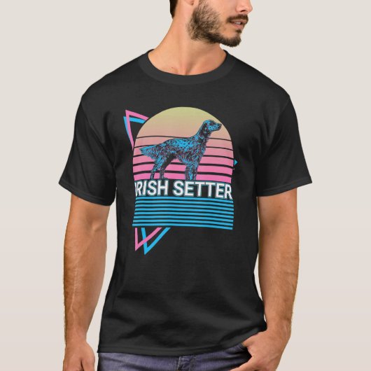 T-shirt Irish Setter Retro (Devant)