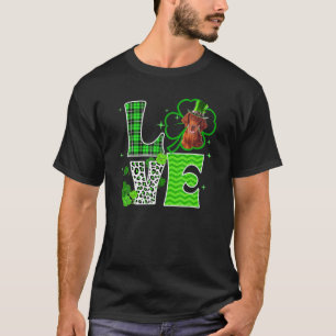 T-shirt Irish Setter Shamrock Lucky Clover Irish St Patron