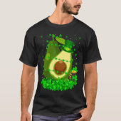 T-shirt Irish Shamrock Leprechaun Avocado St Patrick's Day (Devant)