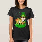 T-shirt Irish Shamrock Leprechaun Bobcat St Patrick's Day (Devant)