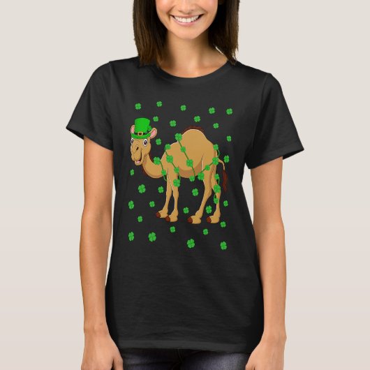 T-shirt Irish Shamrock Leprechaun Camel St Patrick's Day (Devant)