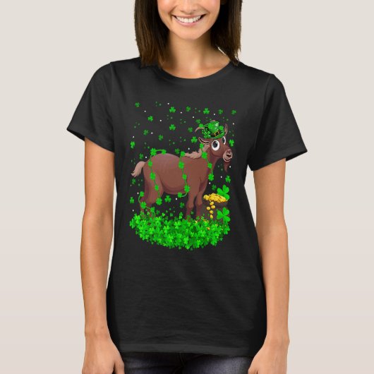 T-shirt Irish Shamrock Leprechaun Chamois St Patrick's Day (Devant)
