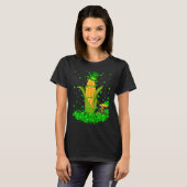 T-shirt Irish Shamrock Leprechaun Corn St Patrick's Day (Devant entier)