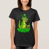 T-shirt Irish Shamrock Leprechaun Crocodile St Patrick's D (Devant)