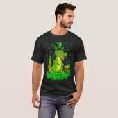 T-shirt Irish Shamrock Leprechaun Crocodile St Patrick's D (Devant entier)