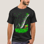 T-shirt Irish Shamrock Leprechaun Eels Fish St Patrick's D (Devant)