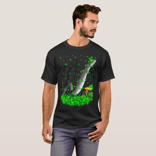 T-shirt Irish Shamrock Leprechaun Eels Fish St Patrick's D (Devant entier)