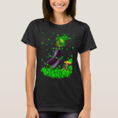 T-shirt Irish Shamrock Leprechaun Eggplant St Patrick's Da (Devant)