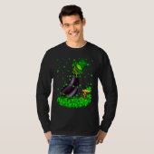 T-shirt Irish Shamrock Leprechaun Eggplant St Patrick's Da (Devant entier)