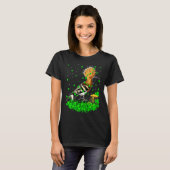T-shirt Irish Shamrock Leprechaun Hoopoes Bird St Patrick' (Devant entier)