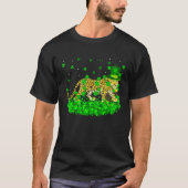 T-shirt Irish Shamrock Leprechaun Leopard St Patrick's Day (Devant)