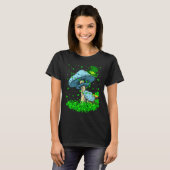 T-shirt Irish Shamrock Leprechaun Mushroom St Patrick's Da (Devant entier)