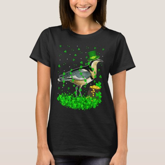T-shirt Irish Shamrock Leprechaun P Bird St Patrick's Day (Devant)