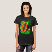 T-shirt Irish Shamrock Leprechaun Papaya St Patrick's Day (Devant entier)