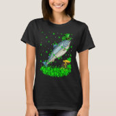T-shirt Irish Shamrock Leprechaun Salmon Fish St Patrick's (Devant)