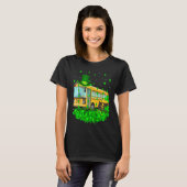 T-shirt Irish Shamrock Leprechaun School Bus St Patrick's  (Devant entier)