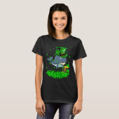 T-shirt Irish Shamrock Leprechaun Whale St Patrick's Day (Devant entier)