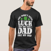 T-shirt Irish Shamrock Lucky Dad St Patrick's Day Boys Gir (Devant)