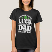 T-shirt Irish Shamrock Lucky Dad St Patrick's Day Boys Gir (Devant)