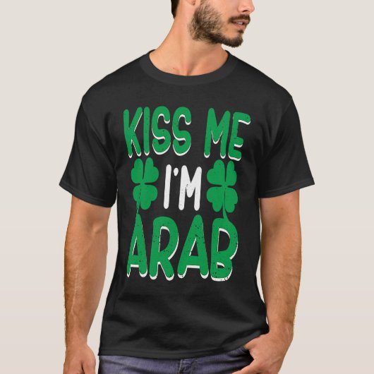 T-shirt Irish Shamrock St Patricks Day Drinking UAE Kiss M (Devant)