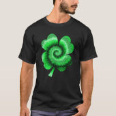 T-shirt Irish Shamrock Tie Dye Happy St Patrick's Day Luck (Devant)