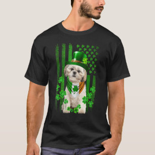 T-shirt Irish Shih Tzu St Patrick's Day Funny Leprechaun S