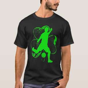 T-shirt Irish Soccer Shamrock Funny Irish St Patrick Day M