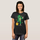 T-shirt Irish St Patrick Day Dabbing Leprechaun Kid Toddl (Devant entier)